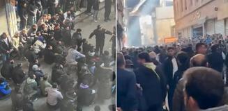 Komşuda tansiyon yüksek! Kapalı Çarşı esnafı protestolara katılıp 'Özgürlük' sloganı attı