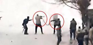 Suriye ordusu ile YPG'li teröristlerin çatışma anına damga vuran görüntü