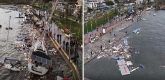 Megakenti sarsan fırtınadan geriye bu görüntüler kaldı Megakenti sarsan fırtınadan geriye bu görüntüler kaldı