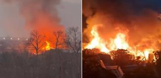 Bursa'da ahşap palet fabrikasında yangın paniği