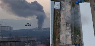 Kentin dört bir yanından görülen şehir hastanesi yangını kontrol altına alındı Kentin dört bir yanından görülen şehir hastanesi yangını kontrol altına alındı