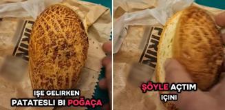 Aldığı poğaçanın içini açan vatandaş isyan etti