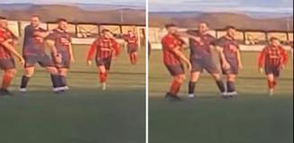 Maç sırasında rakibine dirsek atan futbolcu tutuklandı, kulübü sözleşmesini feshetti