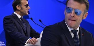 Macron Davos'ta neden güneş gözlüğü taktı? Saraydan açıklama geldi Macron Davos'ta neden güneş gözlüğü taktı? Saraydan açıklama geldi