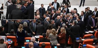 Meclis'te yumruklaşmaya varan kavga! Oturuma iki kez ara verildi