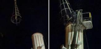 Şiddetli fırtına cami minaresine zarar verdi