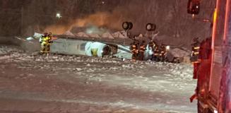 ABD'de korkunç kaza! 8 kişiyi taşıyan özel jet düştü