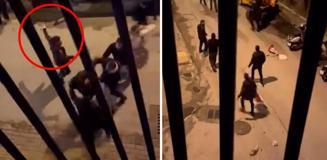 Alanya'da bıçaklı ve zincirli kavga kamerada: 7 gözaltı Alanya'da bıçaklı ve zincirli kavga kamerada: 7 gözaltı