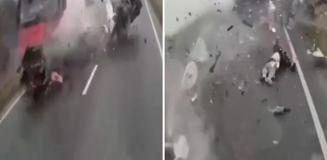 Fransa deplasmanına giden PAOK taraftarlarını taşıyan araç TIR'a çarptı: 7 ölü