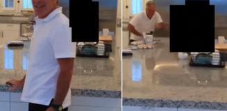 Epstein'ın mutfakta kız çocuklarını kovaladığı görüntü ortaya çıktı