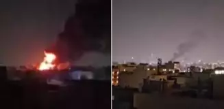 Tahran'daki askeri tesiste yangın