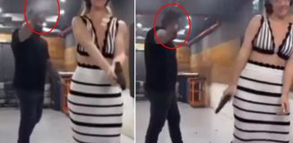 Poligonda akılalmaz görüntü! Genç kadının verdiği tepki dikkat çekti