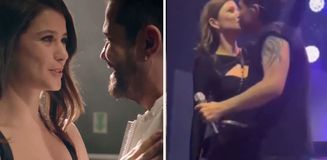 Kenan Doğulu'dan Beren Saat'e sahnede aşk dolu kutlama Kenan Doğulu'dan Beren Saat'e sahnede aşk dolu kutlama