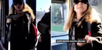 Otobüste köpekli yolcu krizi! 'Savcıyım, polis benim emrimde' deyip tehditler yağdırdı