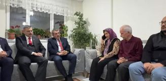 Bakan Tekin ve Bakan Çiftçi, cinayete kurban giden Fatma Nur öğretmenin ailesine taziyede bulundu