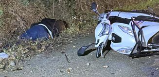 Bursa'da devrilen motosikletin sürücüsü öldü