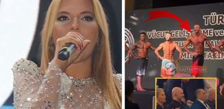 Demet Akalın'ın 'Sen bir eve gel lan' dediği eşi podyuma çıktı