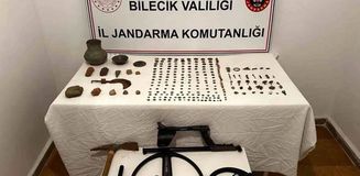Bilecik'te tarihi eser kaçakçılığı operasyonu: 349 parça tarihi eser bulundu