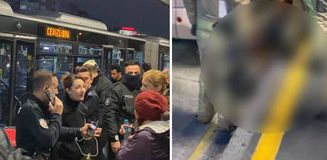 Bahçelievler'de metrobüsün, ayağını ezdiği kadın yaralandı