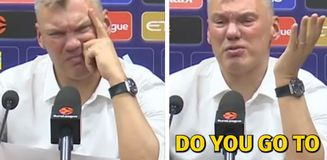 Sarunas Jasikevicius'u delirten soru! Gazeteciyi rezil etti Sarunas Jasikevicius'u delirten soru! Gazeteciyi rezil etti