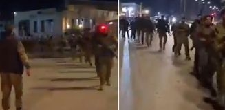 Suriye ordusundan dikkat çeken yürüyüş: Gazze bizim sloganımız, düşman sana geliyoruz