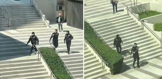 Teröristlerle çatışan polislerle dalga geçmişlerdi! O şahısların çalıştığı firmadan açıklama var