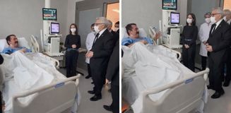 İbrahim Tatlıses ziyaretine gelen heyeti türküyle karşıladı