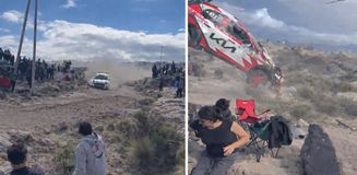 Arjantin’de ralli faciası: Araç seyircilerin arasına daldı