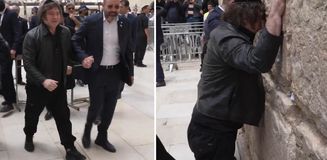 Arjantin Devlet Başkanı İsrail'de soluğu yine Ağlama Duvarı’nda aldı