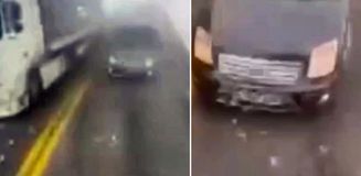 Artvin'de tır ile hafif ticari araç kafa kafaya çarpıştı: 2 yaralı