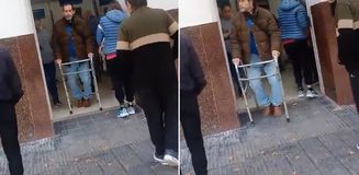 Bak sen şu işe! Bankadan engelli maaşını alınca bir anda iyileşti