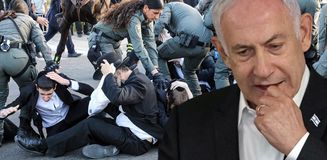 İsrail'in Askalan kentinde zorunlu askerlik karşıtı Harediler, askeri polis komutanının evini bastı