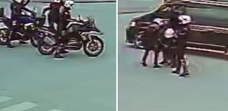 Yunus polislerinin trafikte Heimlich manevrası hayat kurtardı; müdahale anı kamerada