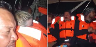Küresel Sumud Filosu'ndan ilk görüntüler: Aktivistler can yelekleriyle baskını bekliyor
