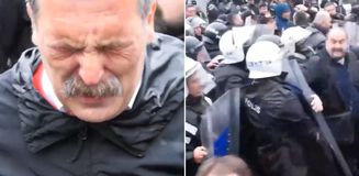 Mecidiyeköy'de büyük arbede! Erkan Baş da biber gazına maruz kaldı
