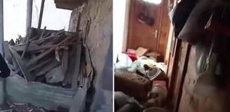 Anzer Yaylası'nda aç ayılar evleri harabeye çevirdi