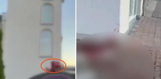 Almanya'da camiye çirkin saldırı: Hilale domuz başı yerleştirildi