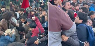 ODTÜ'deki bahar şenliğinde öğrenciler tekme tokat kavga etti ODTÜ'deki bahar şenliğinde öğrenciler tekme tokat kavga etti
