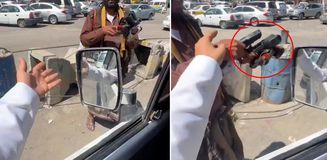 Yemen'de pes dedirten görüntü! Araçların arasında su değil tabanca satılıyor Yemen'de pes dedirten görüntü! Araçların arasında su değil tabanca satılıyor
