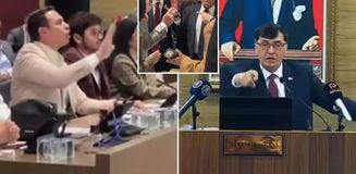 Kütahya Belediye Meclisinde ortalık karıştı: Burası sizin at çiftliğiniz değil Kütahya Belediye Meclisinde ortalık karıştı: Burası sizin at çiftliğiniz değil