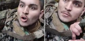 Ukrayna ordusunda savaşan Kolombiyalı asker, Ruslar tarafından esir alındı Ukrayna ordusunda savaşan Kolombiyalı asker, Ruslar tarafından esir alındı