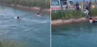 Şanlıurfa'da otomobil sulama kanalına devrildi: 2 kadını vatandaşlar kurtardı