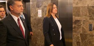 Burcu Köksal, AK Parti Genel Merkez binasında