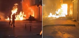 İstanbul'da büyük yangın! Onlarca dükkan ağır hasar gördü