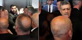 CHP Genel Merkezi'nde arbede! Partililerle güvenlikler birbirine girdi