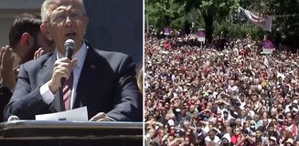 Tarafını belli eden Mansur Yavaş'ın zor anları! Atılan slogan nedeniyle konuşamadı