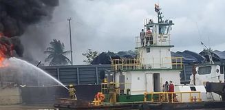Kolombiya'da bir yük gemisinde meydana gelen patlamada 4 kişi öldü, 11 kişi yaralandı