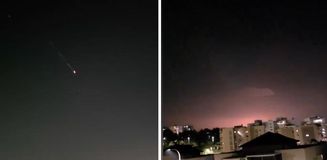 İran'ın misillemesinde bir füze Tel Aviv'e isabet etti