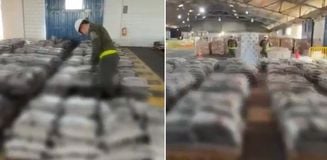 Kolombiya'nın Cartagena Limanı'nda 2 ton 400 kilogram uyuşturucu madde yakalandı Kolombiya'nın Cartagena Limanı'nda 2 ton 400 kilogram uyuşturucu madde yakalandı