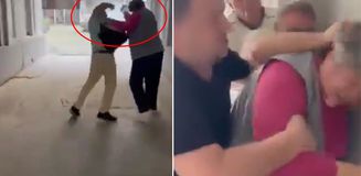 Ukrayna'da skandal görüntü! Türk restoran sahibi yaşlı kadını öldüresiye dövdü